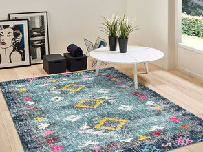 现代简约家居美学 大气精品抽象地毯的艺术与实用